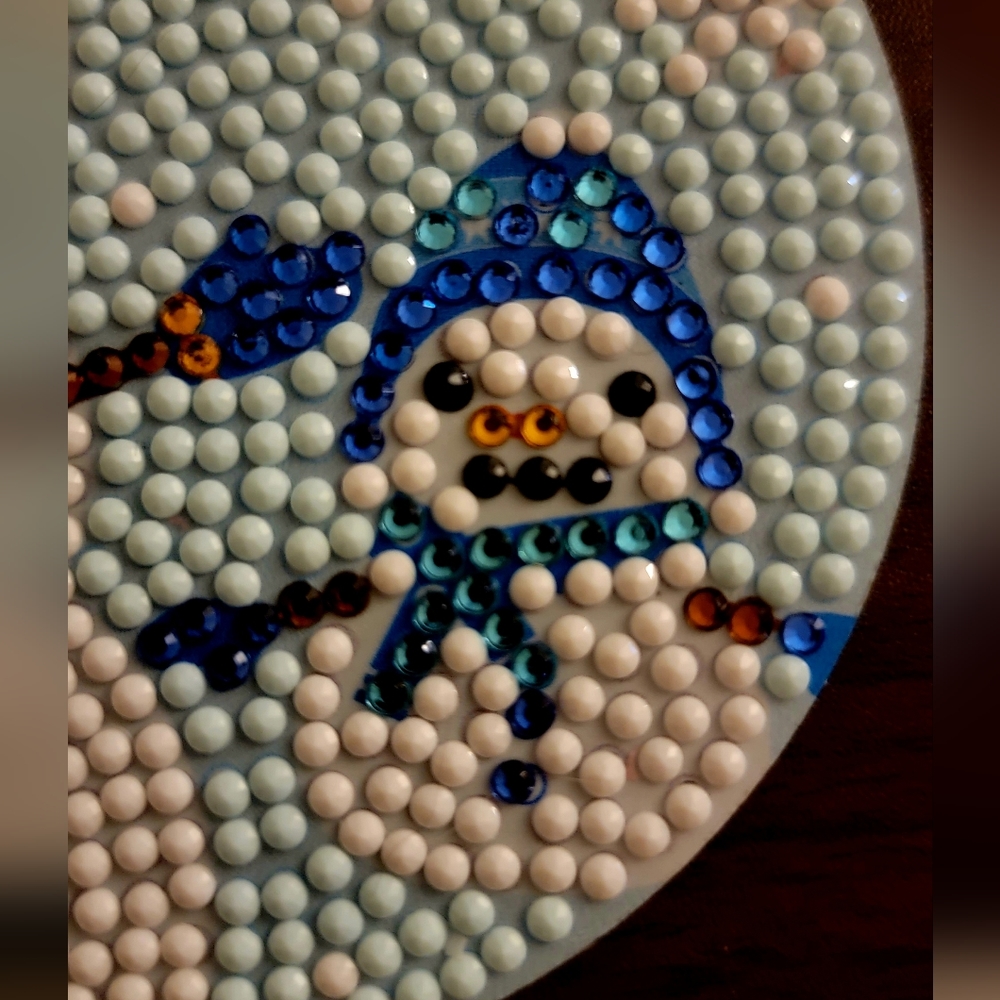 Snowman Friends Cute Handmade Coaster - Picture 2 of 5